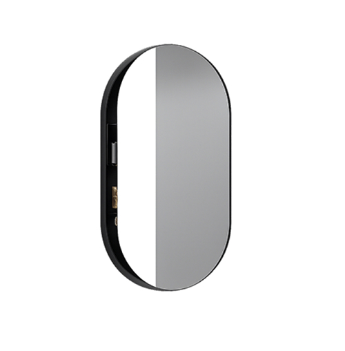 CIELO Spiegelschrank oval Box 90