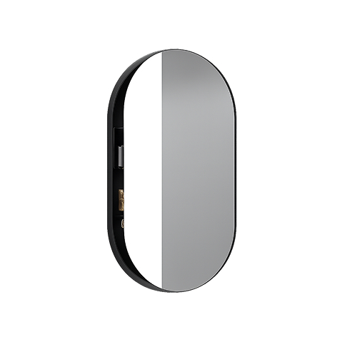 CIELO Spiegelschrank oval Box 90
