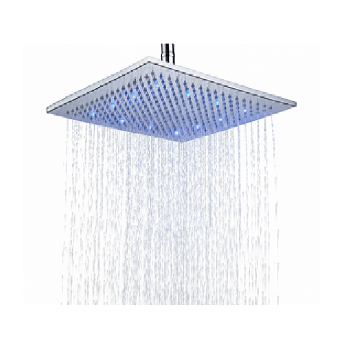 Kopfbrause eckig LED DU Design 30x30