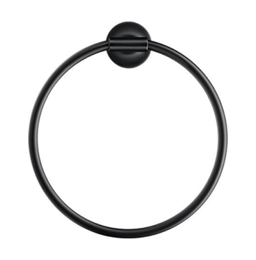 Handtuchring geschlossen Duravit Starck T Schwarz matt