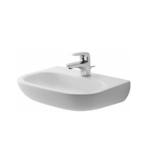 Waschbecken Keramik Duravit D-Code 45x34 Ohne überlauf weiss glanz Waschtisch