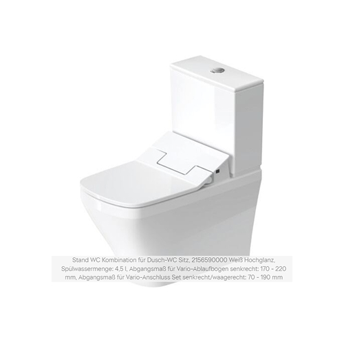 Dusch WC Stand Duravit SensoWasch Aufsatz Spülkasten