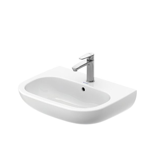 Waschbecken Keramik Duravit D-Code 600x460x17.5 glanz weiss Waschtisch