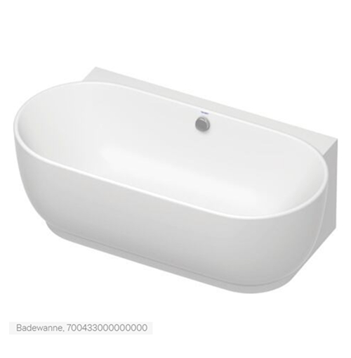 Badewanne an Wand LUV Duravit 180*95*61