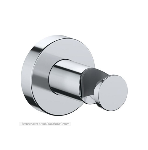 Handbrausehalter Rosette Rund Duravit chrom glanz Bad-Accessoires