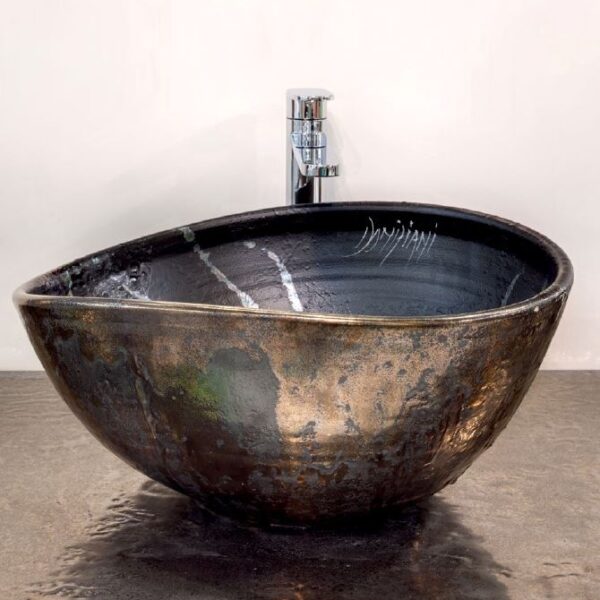 Aufsatzbecken Domiziani Keramik Desigual alto 40 Waschbecken Handmade