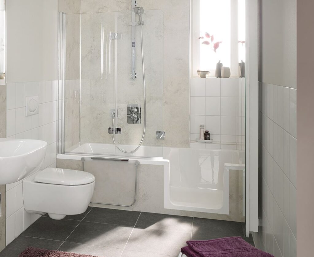 Badewanne mit Tür HSK DOBLA L= 160 cm Duschbadewanne