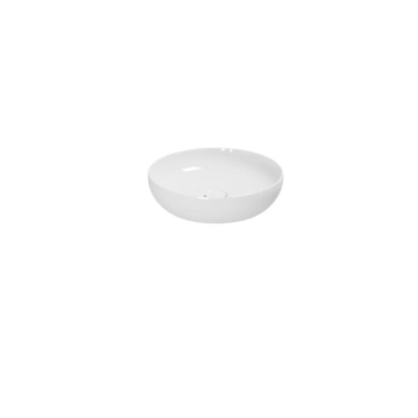 Aufsatzbecken Keramik Azzurra Elegance Circle 40 cm weiss glanz
