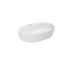 Aufsatzbecken Keramik Azzurra Elegance Circle 60 weiss glanz