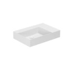 Waschtisch Elegance Squared B= 60 cm Ablage rechts weiss