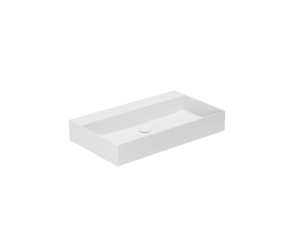 Waschtisch Azzurra Elegance Squared B= 80 cm weiss