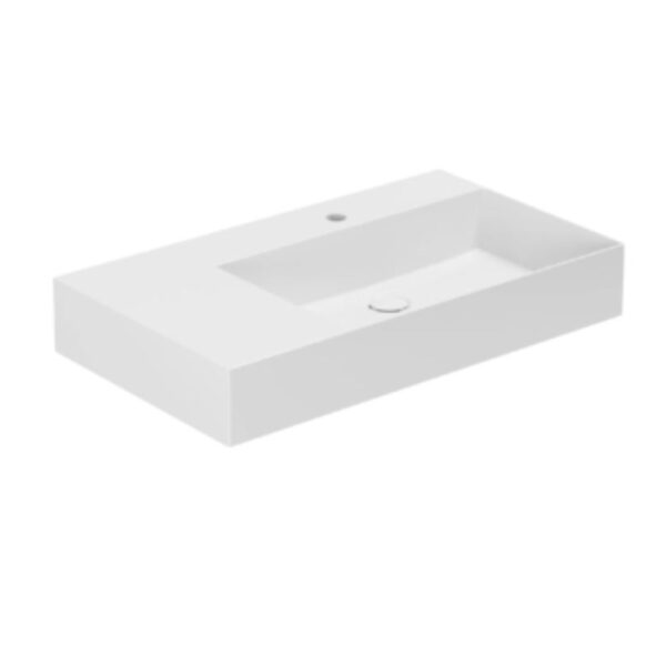 Waschtisch Azzurra Elegance Squared B= 81 cm weiss glanz