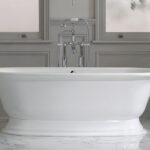 Badewanne freistehend Glanz V+A Elwick Victoria + Albert Freistehende Badewanne Mineralguss