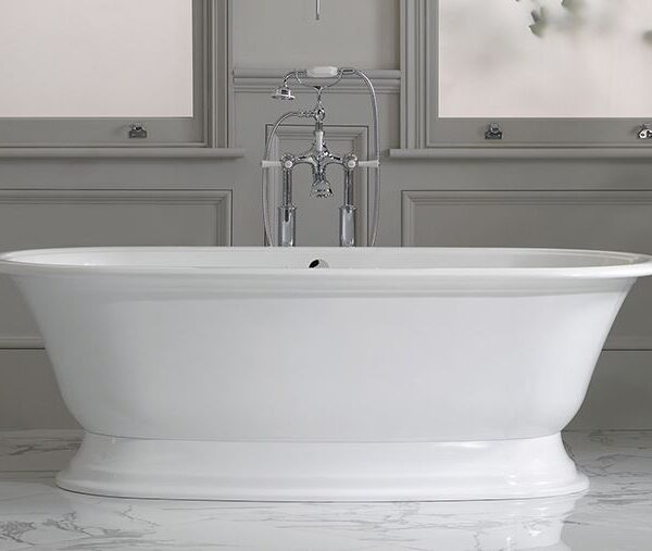 Badewanne freistehend Glanz V+A Elwick Victoria + Albert Freistehende Badewanne Mineralguss