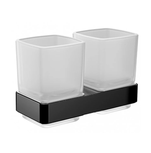 Doppel Glashalter mit Glas EMCO loft black