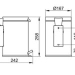 Abfalleimer Keuco Plan wandmodell Bad-Accessoires