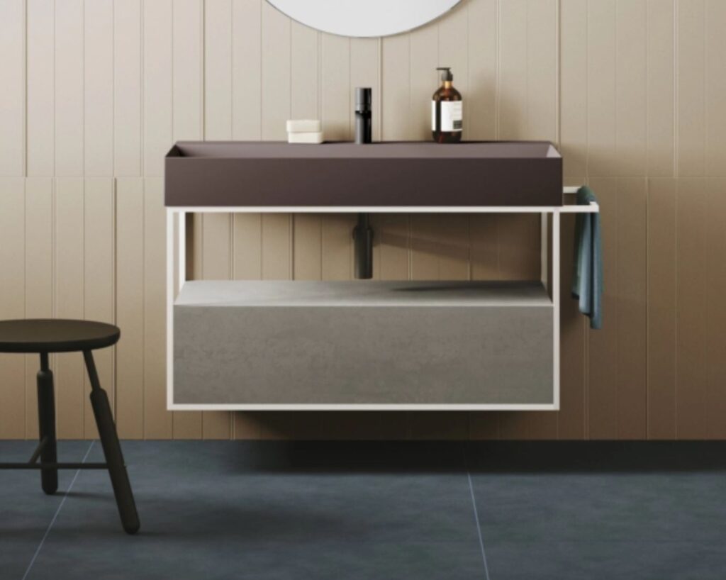 Badmöbelkombination Azzurra Sqaured Elegance
