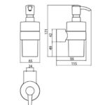 Flüssigseife AC30 Skizze Bad-Accessoires