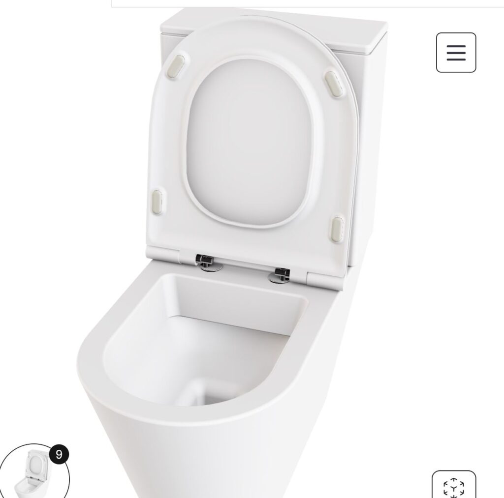 WC-Stand wnadbündig mit Aufsatzspülkasten Azzurra FORMA weiss