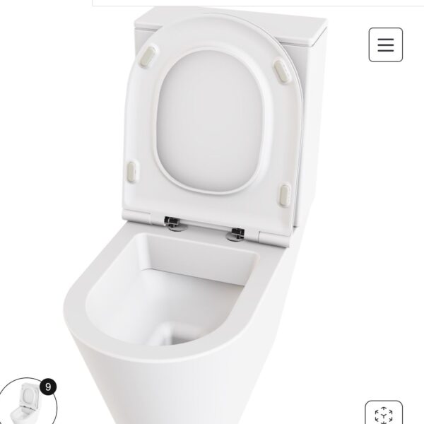 WC-Stand wnadbündig mit Aufsatzspülkasten Azzurra FORMA weiss