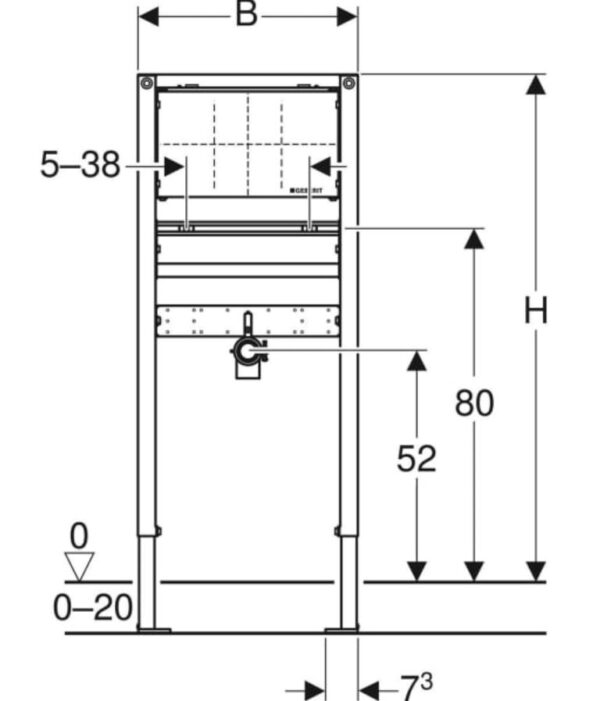 Duofix Geberit Waschtisch – Bild 2