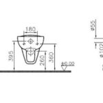 Barrierefrei Golf Care Wand-WC Ausladung= 70 cm Behindertengerecht