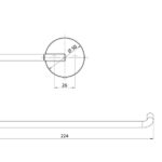 Handtuchring EMCO EMCO round black Bad-Accessoires