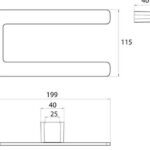 Handtuchring geschlossen Reisser AC20 Bad-Accessoires Massskizze
