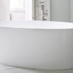 Badewanne freistehend Glanz V+A iOS Victoria + Albert Freistehende Badewanne Mineralguss