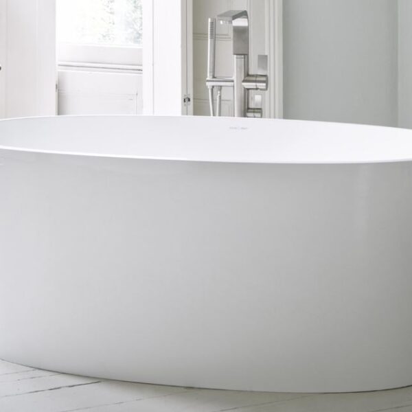 Badewanne freistehend Glanz V+A iOS Victoria + Albert Freistehende Badewanne Mineralguss
