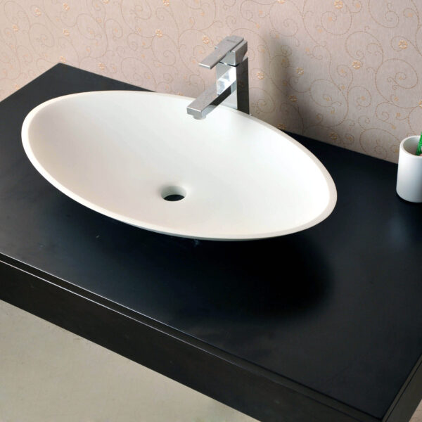 Aufsatzbecken Corian GioiaBagno Becken Irina-60 Mineralgussbecken Steingussbecken