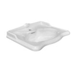 Waschbecken Keramik JUBILAEUM B= 61 cm weiss glanz Nostalgisch Retro