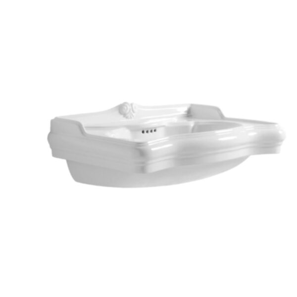 Waschbecken Keramik JUBILAEUM B= 60 cm weiss glanz Nostalgisch