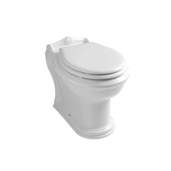 Stand-WC Azzurra JUBILAEUM Wandbündig Weiss glanz Nostalgisch Retro