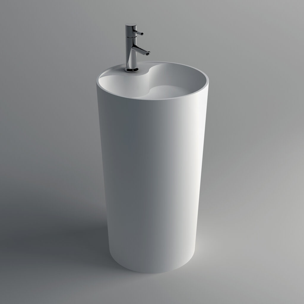 Waschsäule Corian GioiaBagno Waschsäule 2002 Mineralgussbecken Steingussbecken