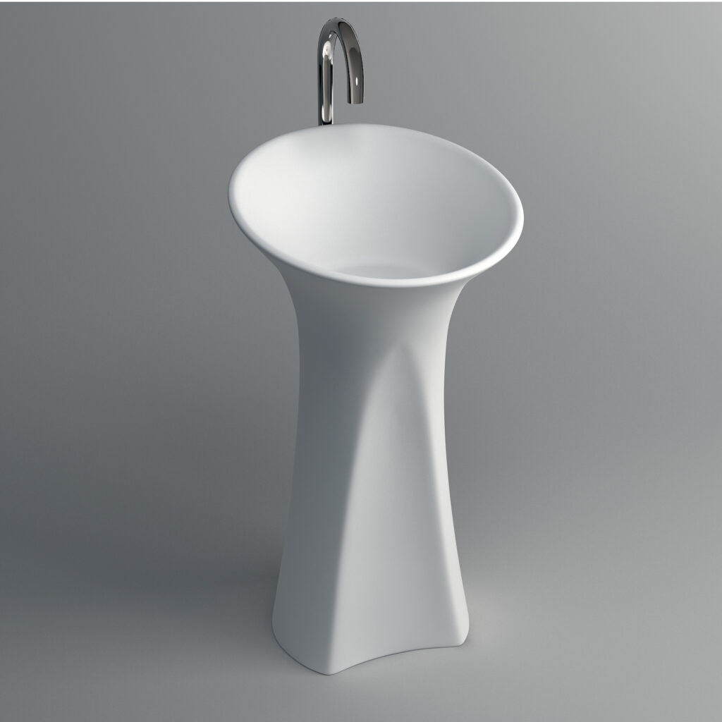 Waschsäule Corian GioiaBagno Waschsäule 2007 Mineralgussbecken Steingussbecken