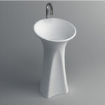 Waschsäule Corian GioiaBagno Waschsäule 2007 Mineralgussbecken Steingussbecken