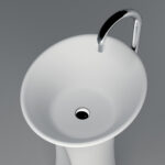 Waschsäule Corian GioiaBagno Waschsäule 2007 Mineralgussbecken Steingussbecken