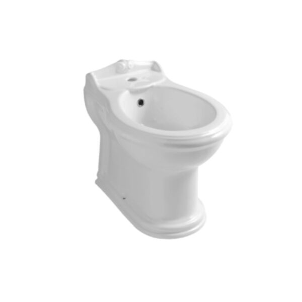 Bidet Stand Azzurra JUBILAEUM Wandbündig weiss glanz Nostalgisch Retro