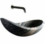 Aufsatzbecken Naturstein GioiaBagno Juparana 60x34