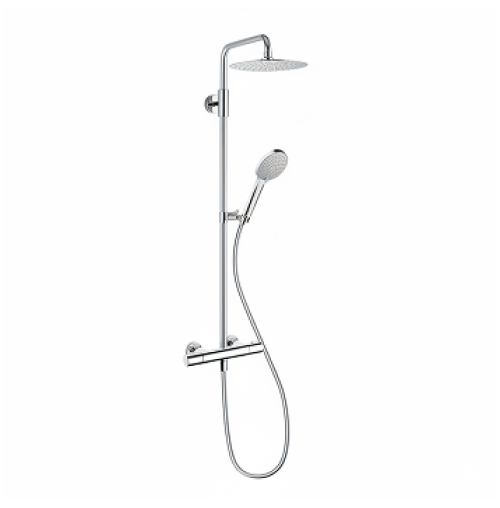 Duschsystem Eckig KWC 30x30 Kopfbrause