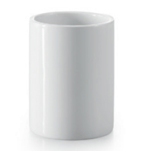 Zahnbürstenbecher Stand Keramik weiss SAON rund