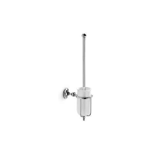 WC-Bürstengarnitur VENESSIA retro Chrom Becher weiss