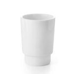 Zahnbürstenbecher Standmodell NAPIE Glas weiss