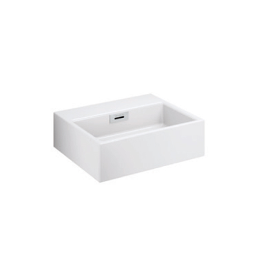 Waschbecken Keramik LineaBeta ohne Armaturenloch QUARELO 43x36.5 weiss