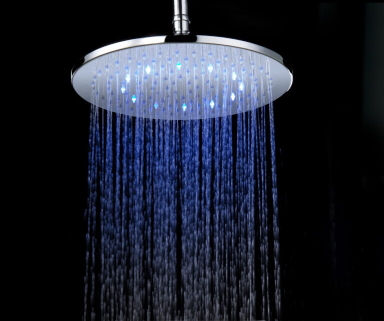 Kopfbrause rund LED DU Design 30D chrom glanz