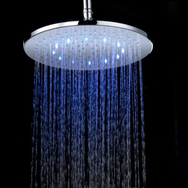 Kopfbrause rund LED DU Design 30D chrom glanz