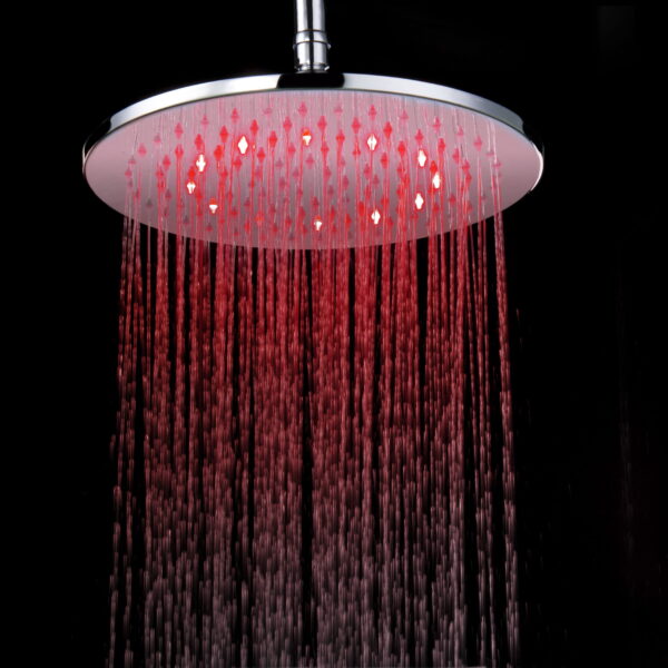 Kopfbrause rund LED DU Design 40D chrom glanz