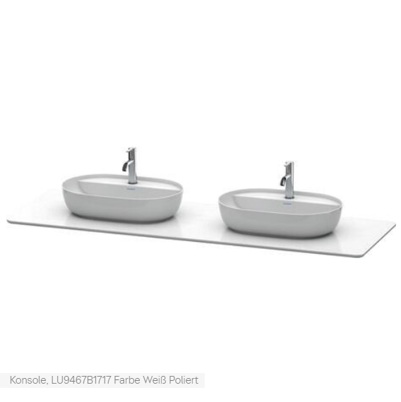 Steinplatte zu LUV Duravit LUV