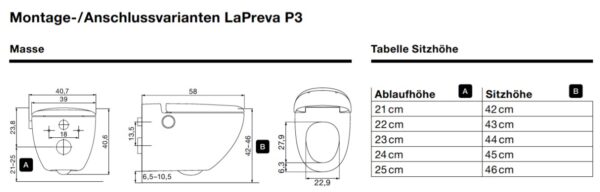 Dusch-WC LAPREVA P3 Dusch-WC – Bild 5